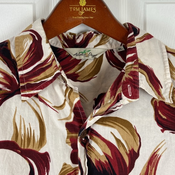Aloha Days Hawaii Short Sleeve Button Down Hawaiian Shirt Floral Mens XL - Picture 4 of 6